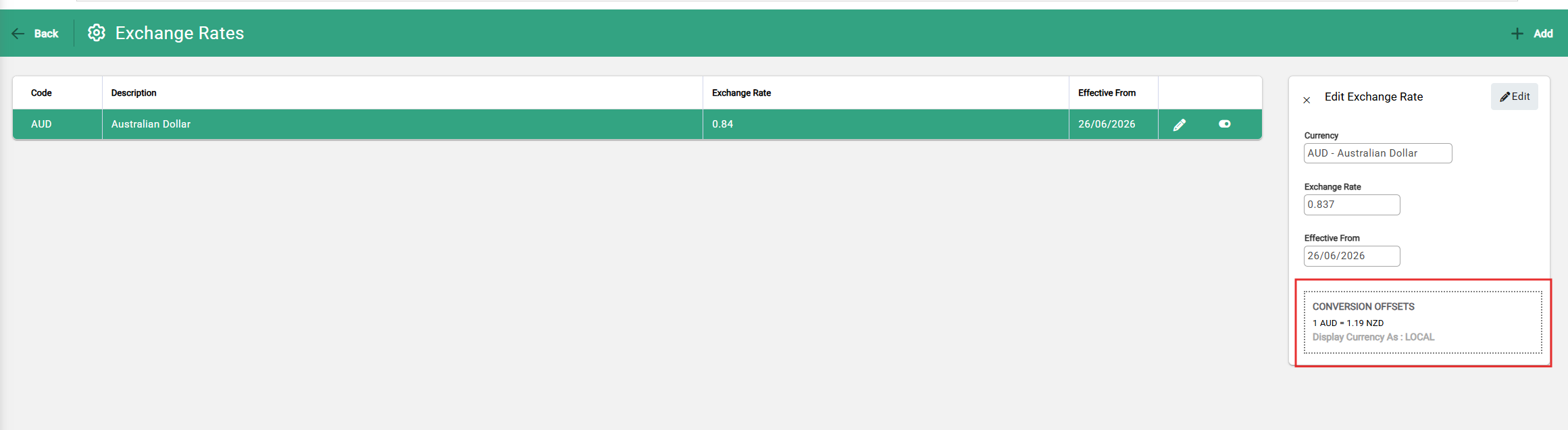 exchange rates